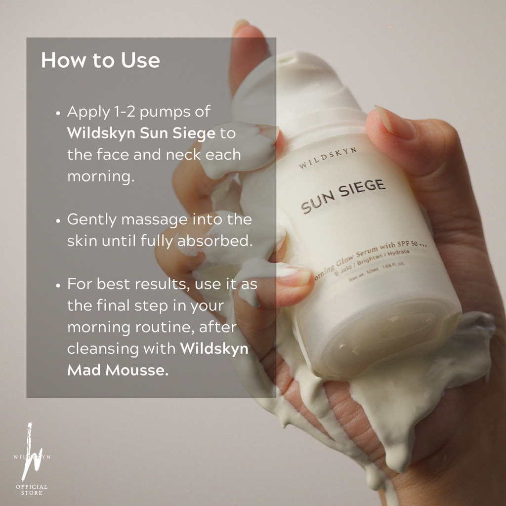 Sun Siege Morning Glow Serum with SPF 50+++ 50mL