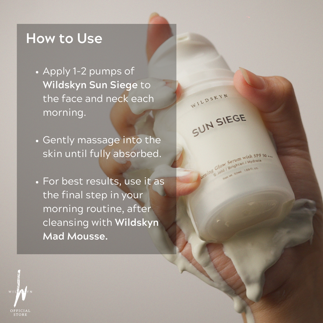 Sun Siege Morning Glow Serum with SPF 50+++ 50mL